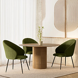 Acheter ICONIK INTERIOR Chaise de Salle à Manger Rembourrée en Velours - Brugges Taupe