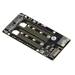 Kalea-Informatique Adaptateur pour 2 SSD M2 PCIe NVMe M Key vers SFF8654