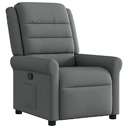 vidaXL Fauteuil inclinable - Gris foncé