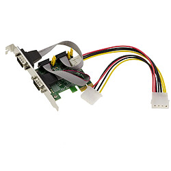 Kalea-Informatique Carte PCIe Série RS232 2 ports alimentation POS Power On Serial