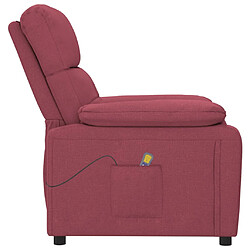 Avis vidaXL Fauteuil de massage - Rouge bordeaux