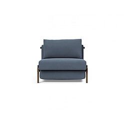 Inside 75 Fauteuil scandinave tissu - Bleu