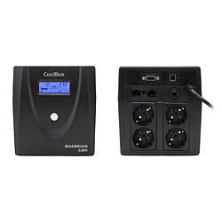 CoolBox Guardian 3 LCD 1200VA alimentation d'énergie non interruptible Interactivité de ligne 1,2 kVA 720 W 4 sortie(s) CA