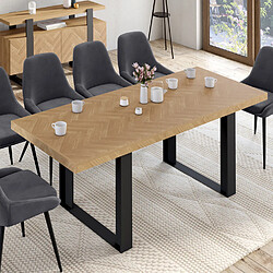 Table Cassius - Chevrons/B | IDMARKET