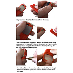 INF Bracelet silicone Polar M400/M430 - Noir pas cher