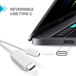 Avis INF Câble USB-C vers HDMI - 1,8 mètre - Blanc