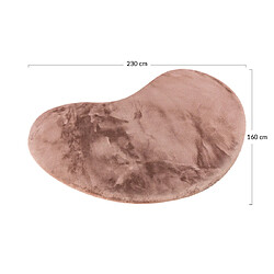 Lisa Design Joy - tapis organique - fausse fourrure - rose pas cher
