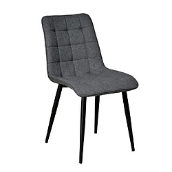 Le Quai Des Affaires Lot de 4 chaises de salle à manger MUSE/ Gris foncé