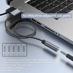 INF Adaptateur Audio USB-A Vers Jack 3.5mm pas cher