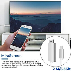 INF USB-C vers HDMI 4K - 2 mètres - Blanc pas cher