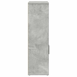 Acheter vidaXL Bibliothèque gris béton 60x24x85 cm bois d'ingénierie