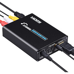 INF Convertisseur AV et S-Vidéo vers HDMI Noir