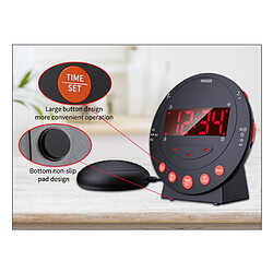 INF Réveil digital avec vibreur - Noir pas cher