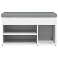 Avis Decoshop26 Banc à chaussures - Blanc
