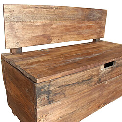 Helloshop26 Banc banquette bois de récupération - Bois pas cher