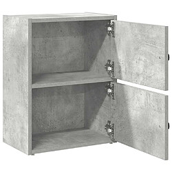 Acheter VidaXL Bibliothèque gris béton 40x24x52 cm bois d'ingénierie