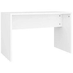 Decoshop26 - Tabouret de coiffeuse blanc