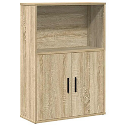 vidaXL Bibliothèque chêne sonoma 60x24x85 cm