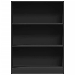 Avis vidaXL Bibliothèque Noir 80x24x109 cm