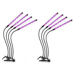 INF Lampe LED Plantes 4 tiges flexibles