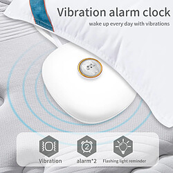 Avis Inf Réveil vibrant fonction snooze - Blanc