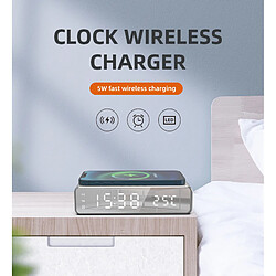 Acheter INF Réveil numérique LED miroir argent