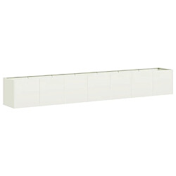 vidaXL Jardinière Blanc 280 x 40 x 40 cm