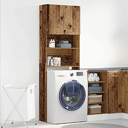 Avis vidaXL Meuble de machine à laver vieux bois bois d'ingénierie