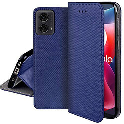 htdmobiles Housse Motorola Moto G04 - Bleu Magnet