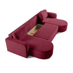 Acheter Bestmobilier canapé panoramique convertible - prune