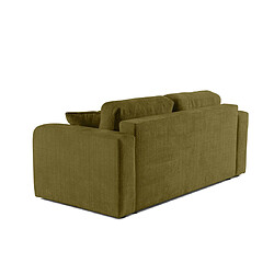 Bestmobilier Canapé droit Miro - Olive pas cher