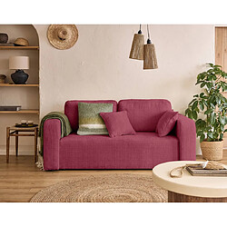 Bestmobilier Canapé droit 2 places - Prune