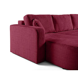 Bestmobilier canapé panoramique convertible - prune pas cher