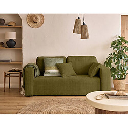 Bestmobilier Canapé droit Miro - Olive