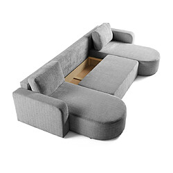 Acheter Bestmobilier Miro canapé modulable en U - Gris