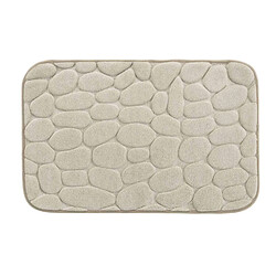 Douceur D'Interieur Tapis de bain à mémoire de forme Galet - 50 x 80 cm - Naturel Douceur d'intérieur - Tapis de bain à mémoire de forme Galet - 50 x 80 cm - Naturel - Design