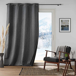 Douceur D'Interieur Rideau thermique Morzine - 140 x 260 cm - Gris anthracite