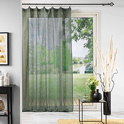 Douceur D'Interieur Voilage à anneaux Ninka - 140 x 240 cm - Kaki