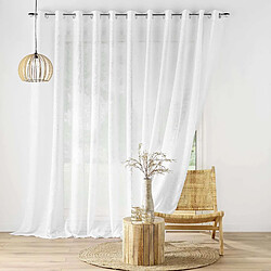 Douceur D'Interieur Voilage Delano grande largeur - 400 x 240 cm - Blanc