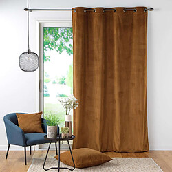 Douceur D'Interieur Rideau Alban - Velours côtelé - 140 x 260 cm - Camel
