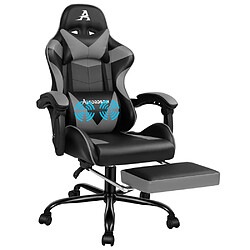 ALFORDSON Siège de Bureau Gris et Noir