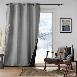 Douceur D'Interieur Rideau thermique Morzine - 140 x 260 cm - Gris