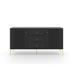 VIVALDI Commode ISEO 2D3S Noir/Doré