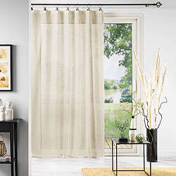 Douceur D'Interieur Voilage à anneaux Ninka - 140 x 240 cm - Naturel