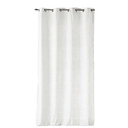 Douceur D'Interieur Rideau Arcadia - Velours à motifs - 135 x 260 cm - Blanc