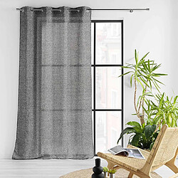 Douceur D'Interieur Voilage effet lainage Devoluy - 140 x 240 cm - Gris anthracite