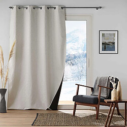 Douceur D'Interieur Rideau thermique Morzine - 140 x 260 cm - Naturel