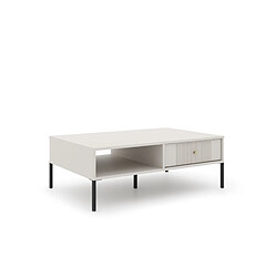 VIVALDI Table Basse ISEO 2S - Cachemire/Noir