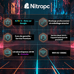 Avis PC Gamer complet Nitropc Pack Bronze Noir