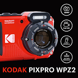 Kodak Pixpro WPZ2 - Rouge